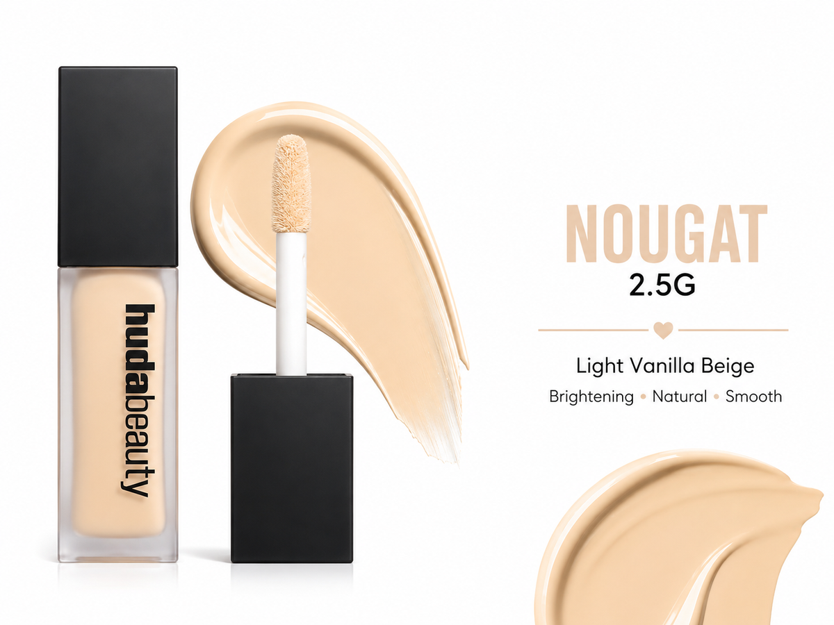 BELLEZA COSMETICS x HUDA BEAUTY Suitable for light to light-medium skin tones.
