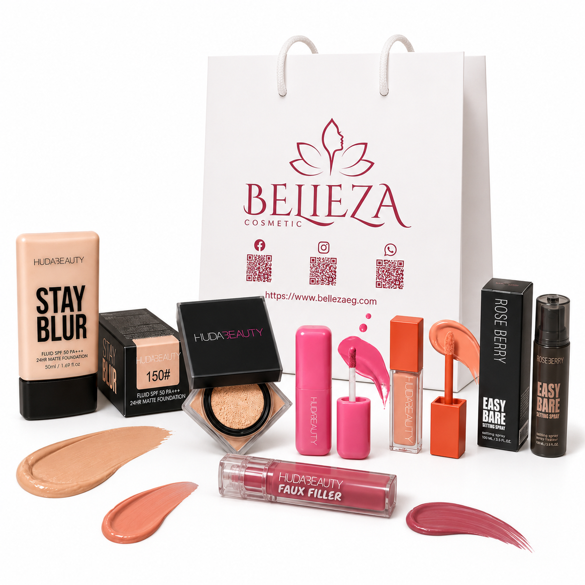BELLEZA COSMETICS x HUDA BEAUTY  Perfect for medium to deep skin tones