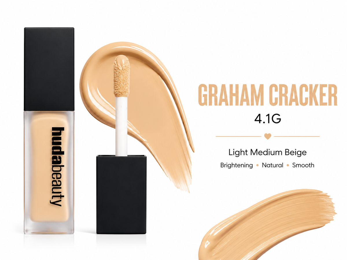 BELLEZA COSMETICS x HUDA BEAUTY Suitable for light to light-medium skin tones.