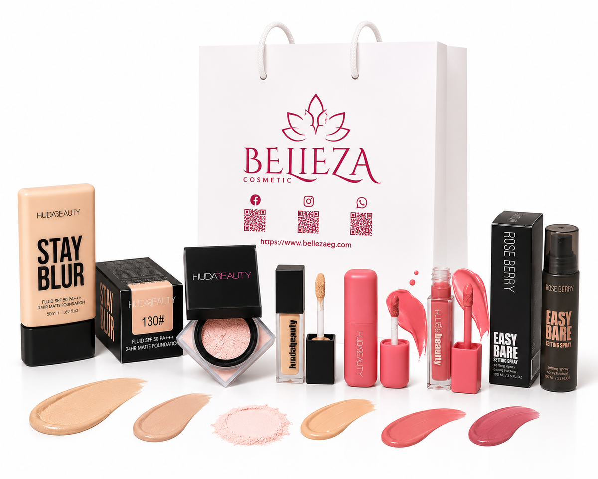 BELLEZA COSMETICS x HUDA BEAUTY Suitable for light to light-medium skin tones.