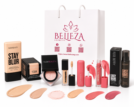 BELLEZA COSMETICS x HUDA BEAUTY Suitable for light to light-medium skin tones.